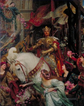 二つの王冠 ビクトリア朝時代のフランク・ディクシー Oil Paintings